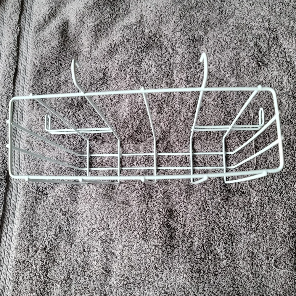 White Wire Hanging Basket *9